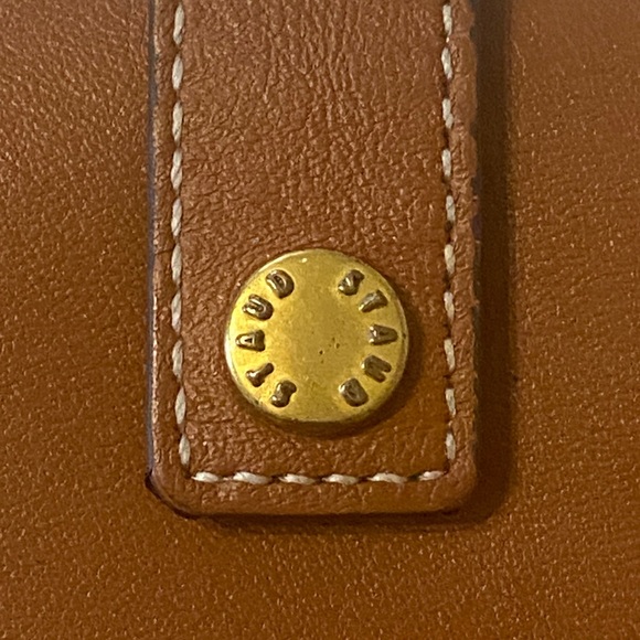 STAUD brown leather bifold wallet - Picture 3 of 15
